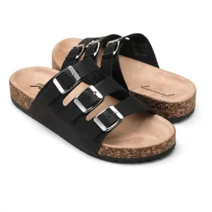 🚫 JEOSSY MILAN Three Buckles and Cork Footbed Slides