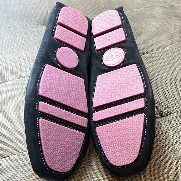 🇪🇸 New Ted Baker London Carlsun 2 Driving Loafers | Suede Geo-Print Blue 13