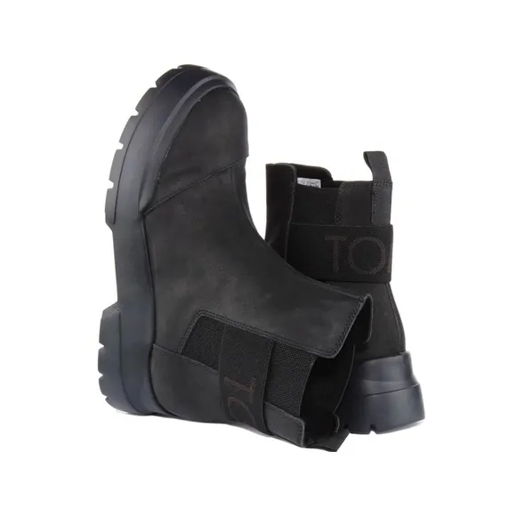 ★ NWT Toms Alpargata Combat Womens Chunky Sole Chelsea Boots  - Black ★