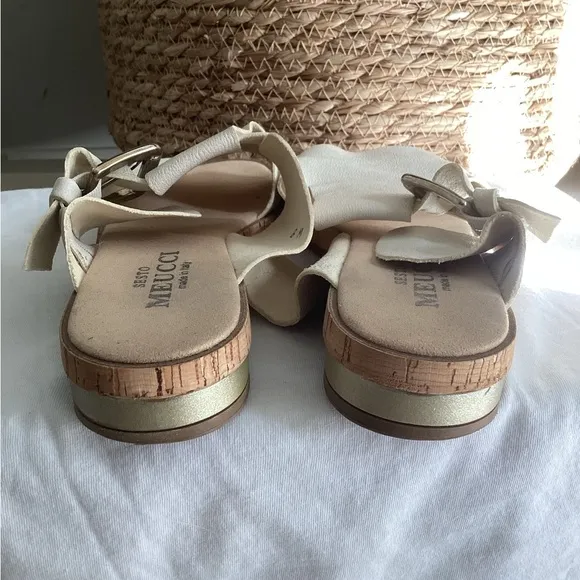 ♦️ SESTO MEUCCI Nina sandals 6 leather Made in Italy mules wedges