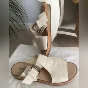 ♦️ SESTO MEUCCI Nina sandals 6 leather Made in Italy mules wedges