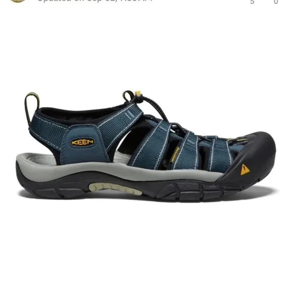 1. KEEN Newport H2 Men's Navy/Medium Gray Hybrid Sandal