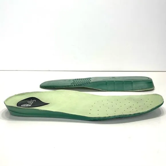 1803 ANTHROPOLOGY BLACK AND GREEN LEATHER ULTRA-CUSHIONED LIGHTWEIGHT FLAT MULES