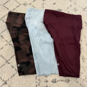 3 Lululemon Fast And Free Short 10&quot; Bundle