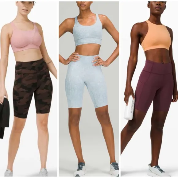 3 Lululemon HR High Rise Fast And Free Short 10&quot; Bundle