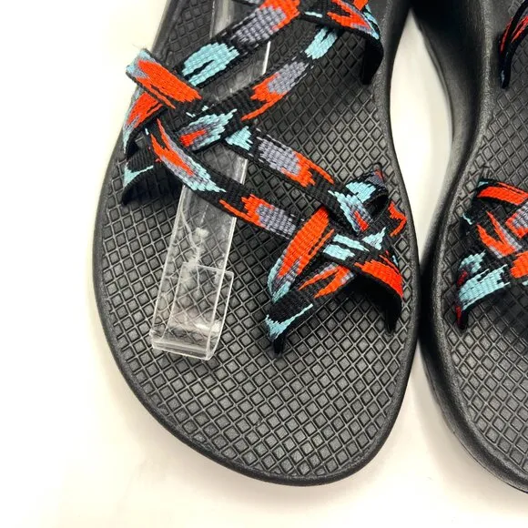 6W 6 WIDE WIDTH Chaco ZX/2 Classic Black Blue Orange Sandals Shoes