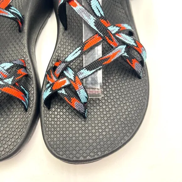 6W 6 WIDE WIDTH Chaco ZX/2 Classic Black Blue Orange Sandals Shoes