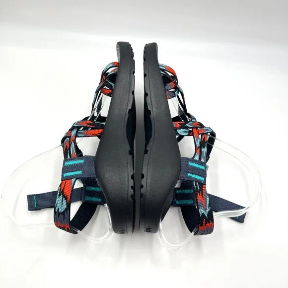 6W 6 WIDE WIDTH Chaco ZX/2 Classic Black Blue Orange Sandals Shoes