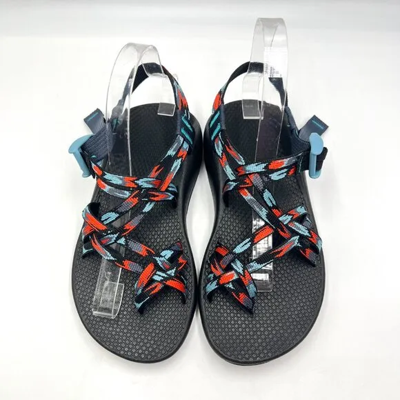 6W 6 WIDE WIDTH Chaco ZX/2 Classic Black Blue Orange Sandals Shoes