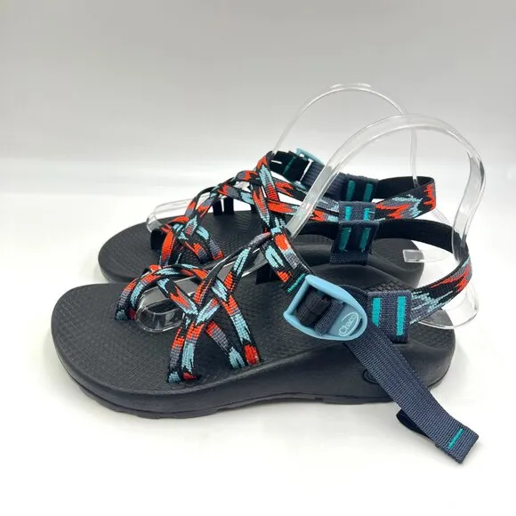 6W 6 WIDE WIDTH Chaco ZX/2 Classic Black Blue Orange Sandals Shoes
