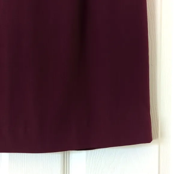 90's Vintage 100% Silk High Waisted Back Slit A-Line Mini Skirt Plum Purple 4P