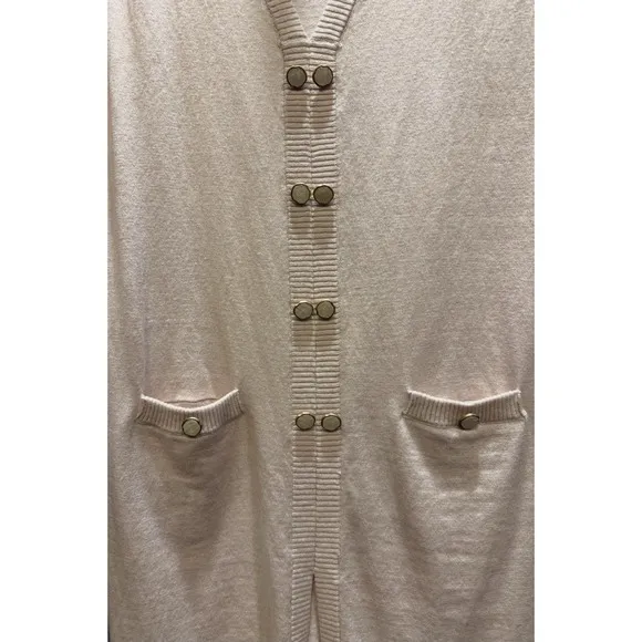 A. Putnam Enza Washable Cashmere Pale Pink Midi Lightweight Sweater Dress Small