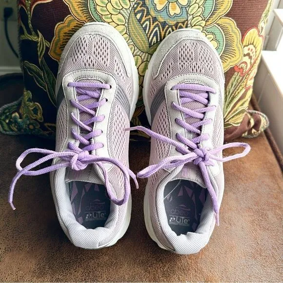 Abeo Spirit Ultra Light Spirit running shoes sneakers lavender and gray size 8