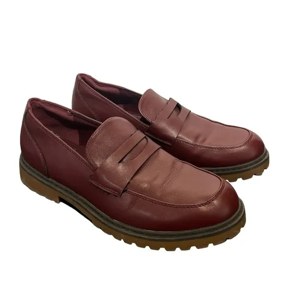 Abound Shoes Men Loafers Color Burgandy Sz 9