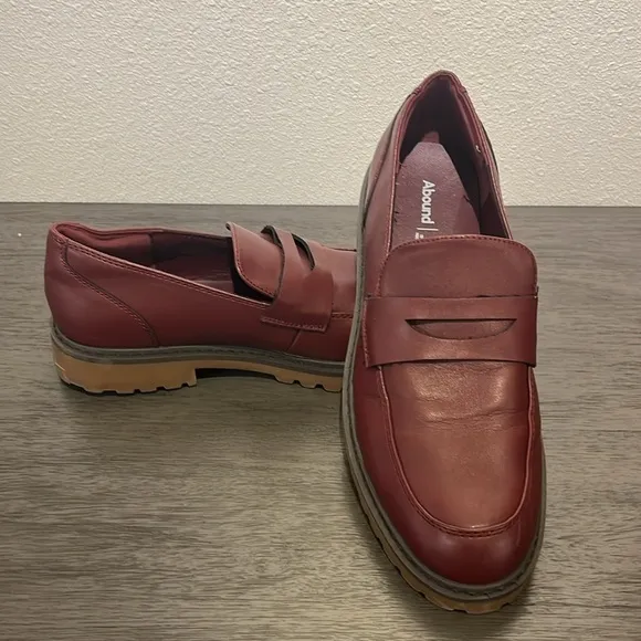 Abound Shoes Men Loafers Color Burgandy Sz 9