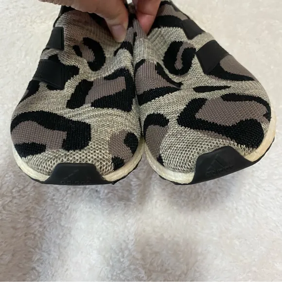 Adidas Ace 16 UltraBoost leopard animal print with gold detail running sneakers