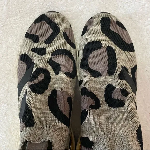 Adidas Ace 16 UltraBoost leopard animal print with gold detail running sneakers