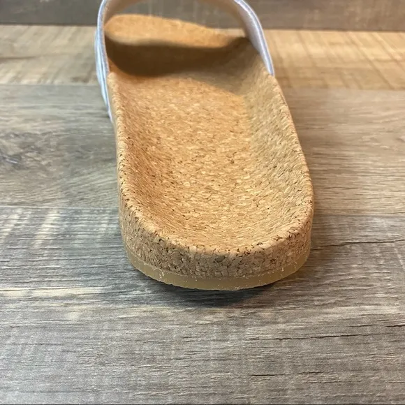 Adidas Adilette Cork Slides White Black