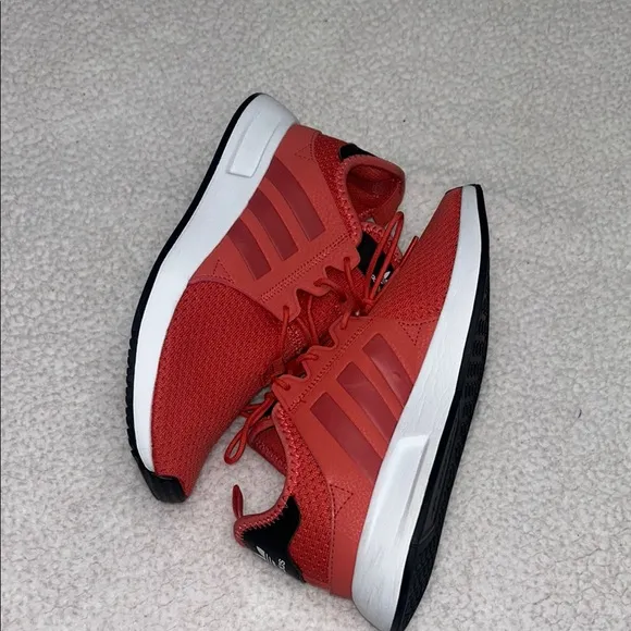 Adidas Black and Red Sneakers Modern Knit Design