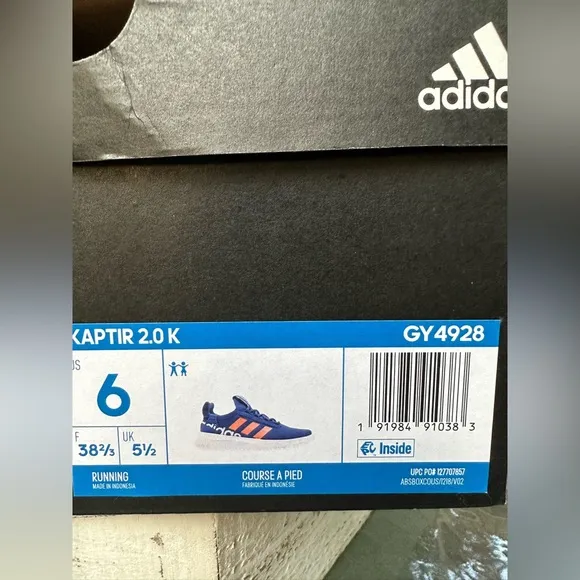 ADIDAS K KAPTIR two colors NWT Size 6