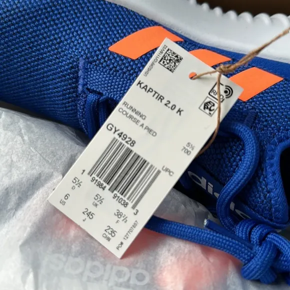 ADIDAS K KAPTIR two colors NWT Size 6