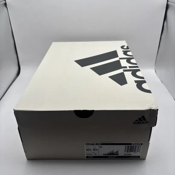 ADIDAS KAPTIR 3.0 RUNNING CASUAL SNEAKERS MEN'S SZ 10.5 WHITE BLACK IE6624 NIB