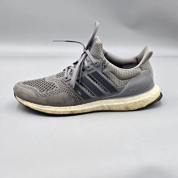 Adidas Men's Size 10.5 US UltraBoost 1.0 DNA Grey Knit Sneakers Shoes