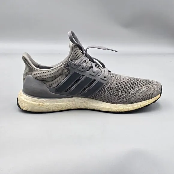 Adidas Men's Size 10.5 US UltraBoost 1.0 DNA Grey Knit Sneakers Shoes
