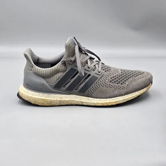 Adidas Men's Size 10.5 US UltraBoost 1.0 DNA Grey Knit Sneakers Shoes
