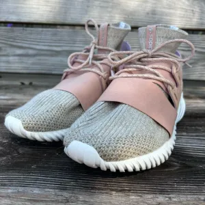 Adidas mens tubular doom prime knit sneakers pale nude 10.5