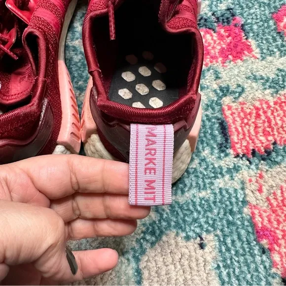 Adidas NMD R1 Low-Top Sneakers in Burgundy