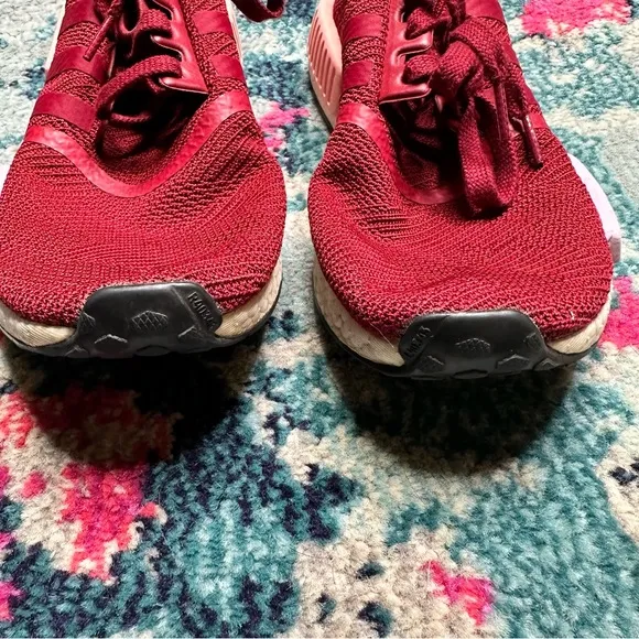 Adidas NMD R1 Low-Top Sneakers in Burgundy