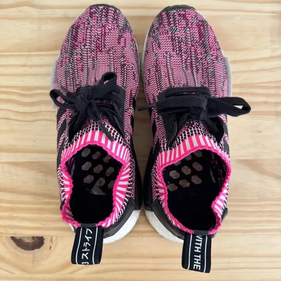 Adidas NMD R1 Primeknit Sneakers in Pink Rose 6.5