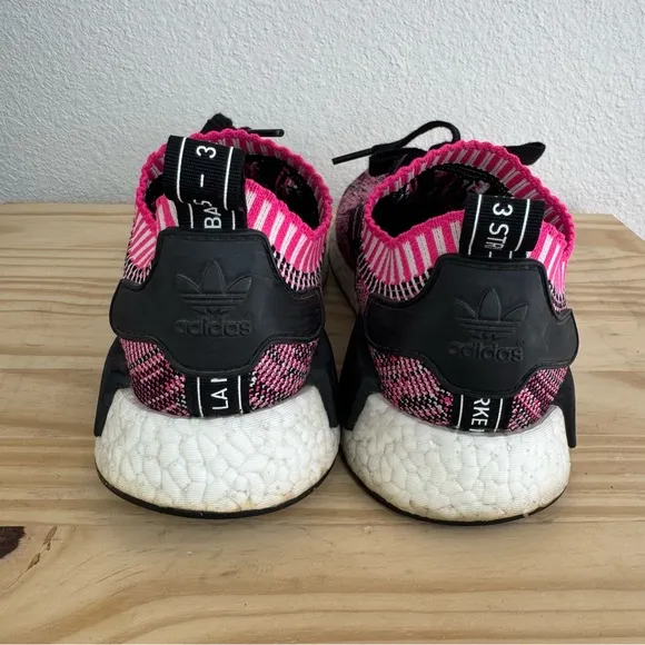 Adidas NMD R1 Primeknit Sneakers in Pink Rose 6.5