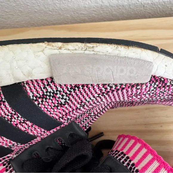 Adidas NMD R1 Primeknit Sneakers in Pink Rose 6.5