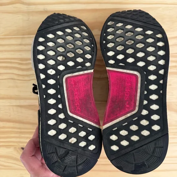 Adidas NMD R1 Primeknit Sneakers in Pink Rose 6.5