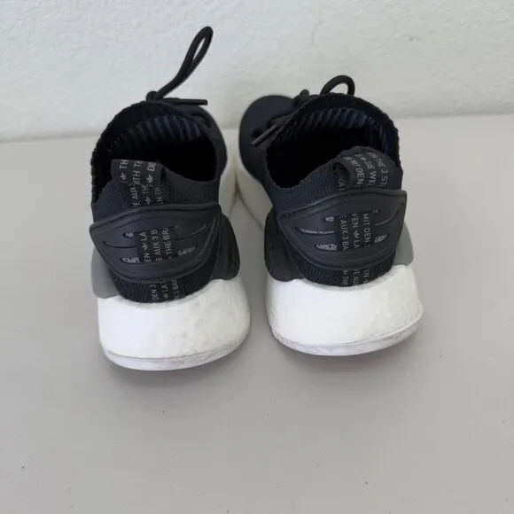 Adidas NMD W1 Core Black Knit Boost Running Sneakers Shoes IG0480 Womens size 7