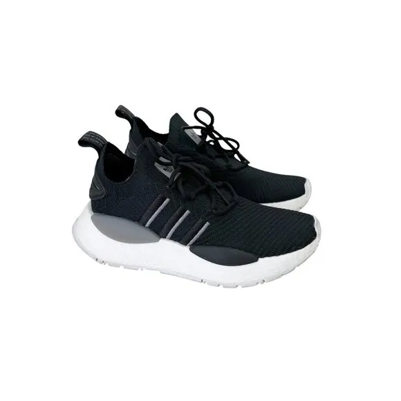 Adidas NMD W1 Core Black Knit Boost Running Sneakers Shoes IG0480 Womens size 7