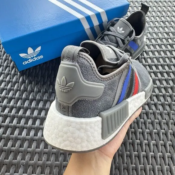 Adidas NMD_R1 Grey Scarlet Blue Men's Athletic Shoes FZ5708