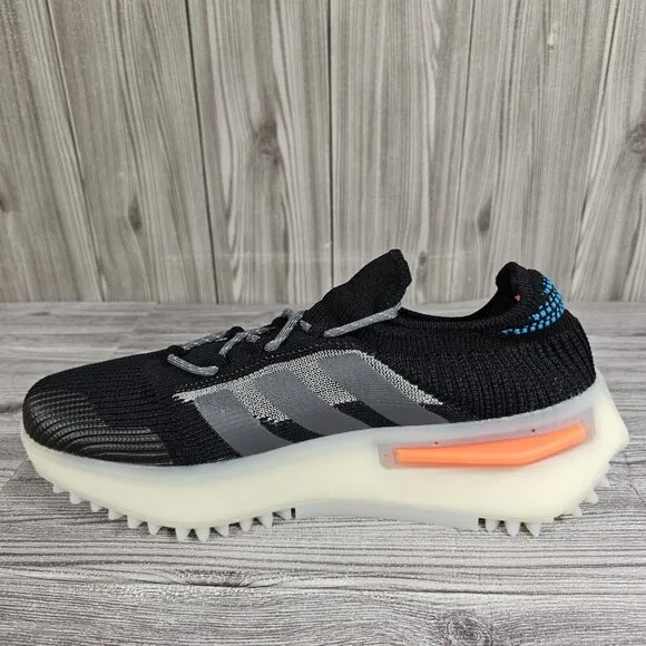Adidas Originals NMD_S1 Core Black Orange Teal Blue - FZ5706 - Men's Size 10.5