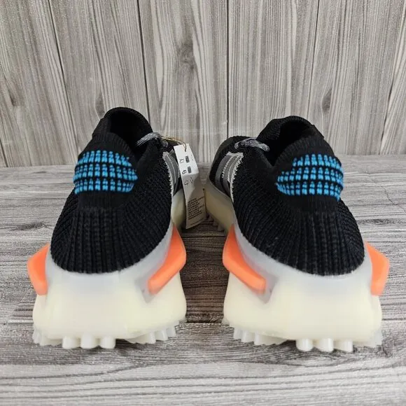 Adidas Originals NMD_S1 Core Black Orange Teal Blue - FZ5706 - Men's Size 10.5