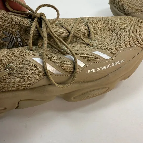 Adidas Originals Ozweego Knit Shoes Mens 11 Beige Running Sneakers Tan GX1539
