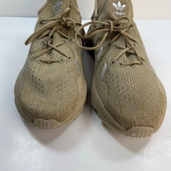 Adidas Originals Ozweego Knit Shoes Mens 11 Beige Running Sneakers Tan GX1539