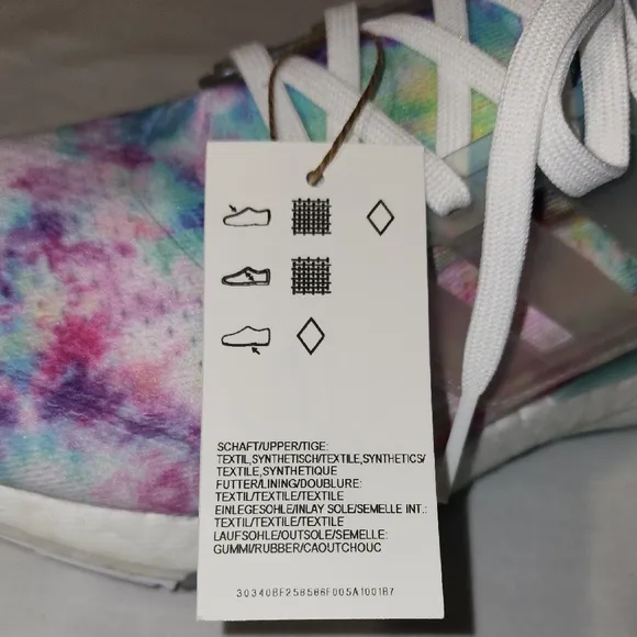 Adidas Purple and Blue Sneakers with Boost Cushioning