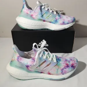 Adidas Purple and Blue Sneakers with Boost Cushioning