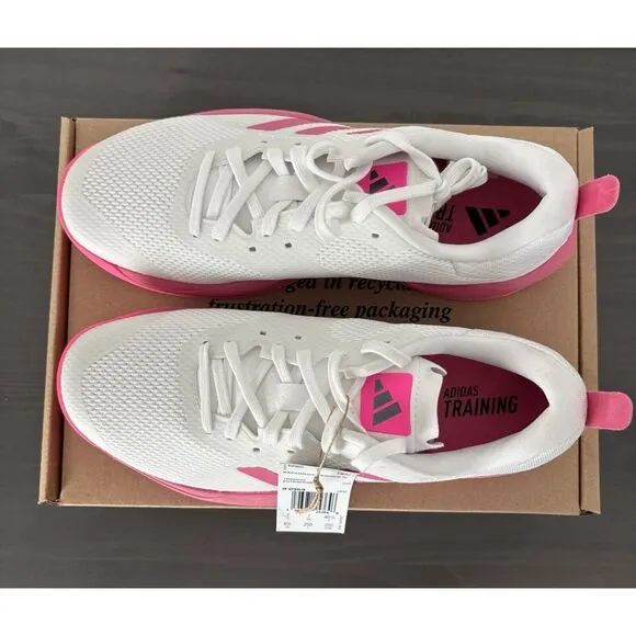 Adidas‎ Rapidmove White Lucid Pink Women's Sneakers Size 8.5 NEW