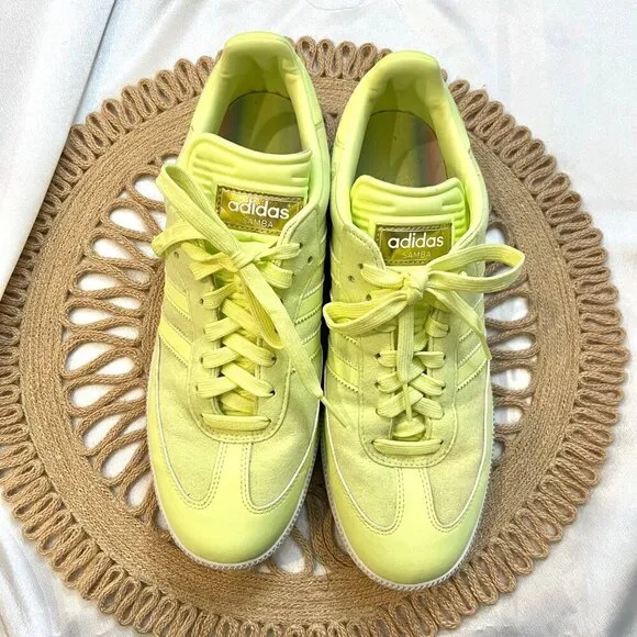 Adidas Samba Spikeless Golf SE Pulse Yellow Sneakers HP7877 Size 10.5