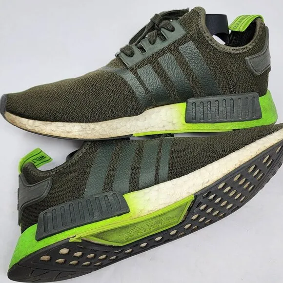 Adidas Star Wars Yoda NMD R1 Sneakers Mens Size 9.5 Green Black Limited Edition