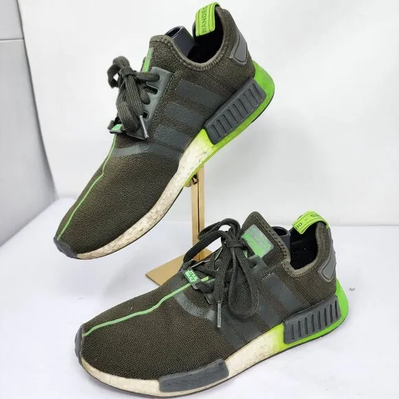Adidas Star Wars Yoda NMD R1 Sneakers Mens Size 9.5 Green Black Limited Edition