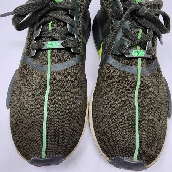 Adidas Star Wars Yoda NMD R1 Sneakers Mens Size 9.5 Green Black Limited Edition